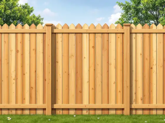 Wood fence