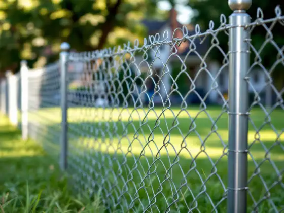 Chain link fence