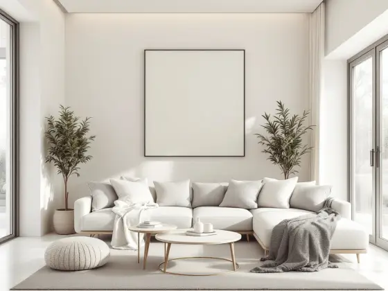 Painted living room