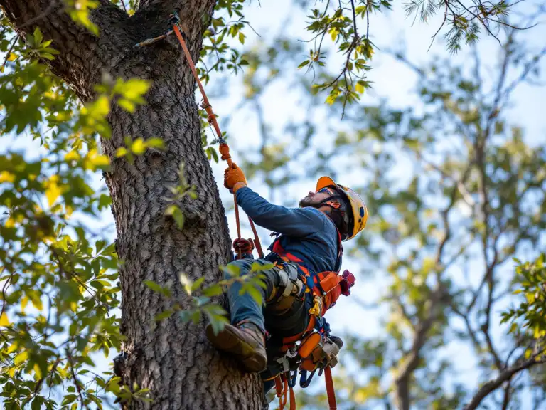 Healthy mature trees on a residential lot